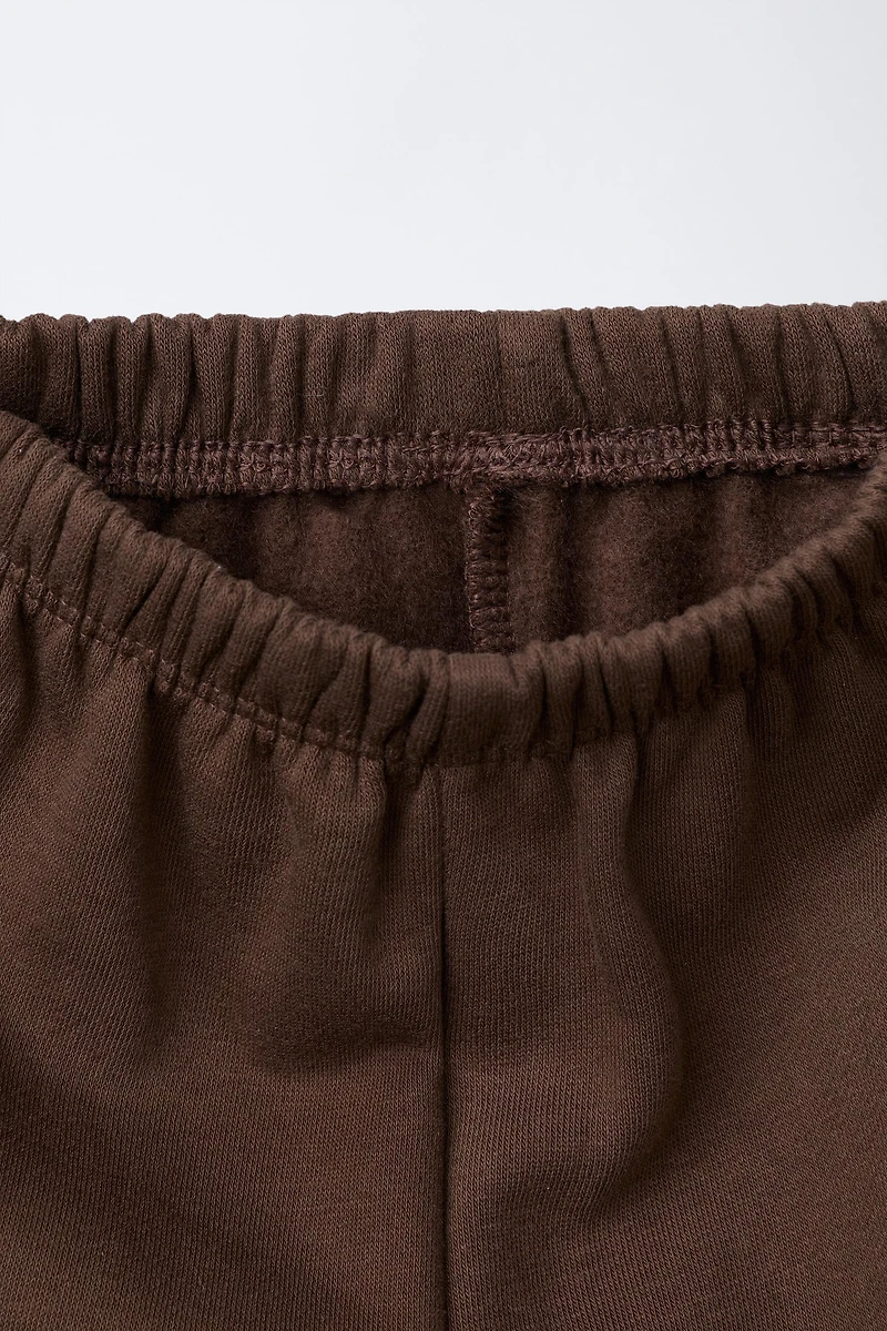 CONTRAST SWEATSHIRT AND PANTS SET