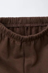 CONTRAST SWEATSHIRT AND PANTS SET