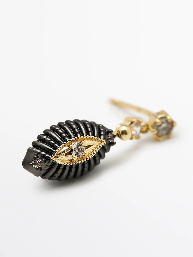 Shimmery rhinestone earrings