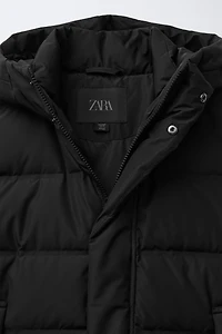 LONG WATER-REPELLENT DOWN PUFFER COAT
