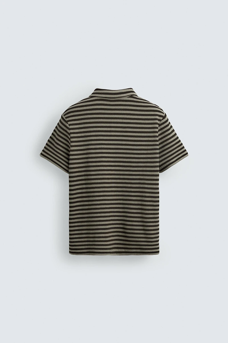 POLO REGULAR FIT STRUCTURÉ
