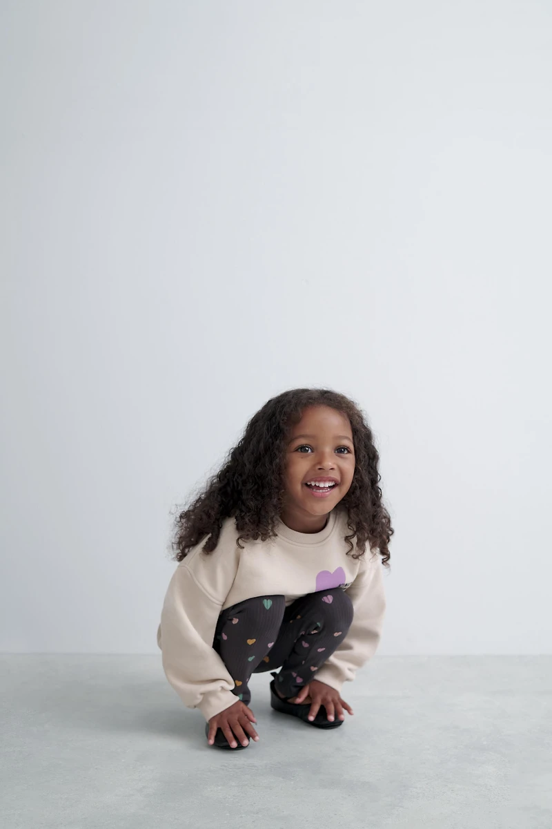 PRINTED SWEATSHIRT AND LEGGING SET