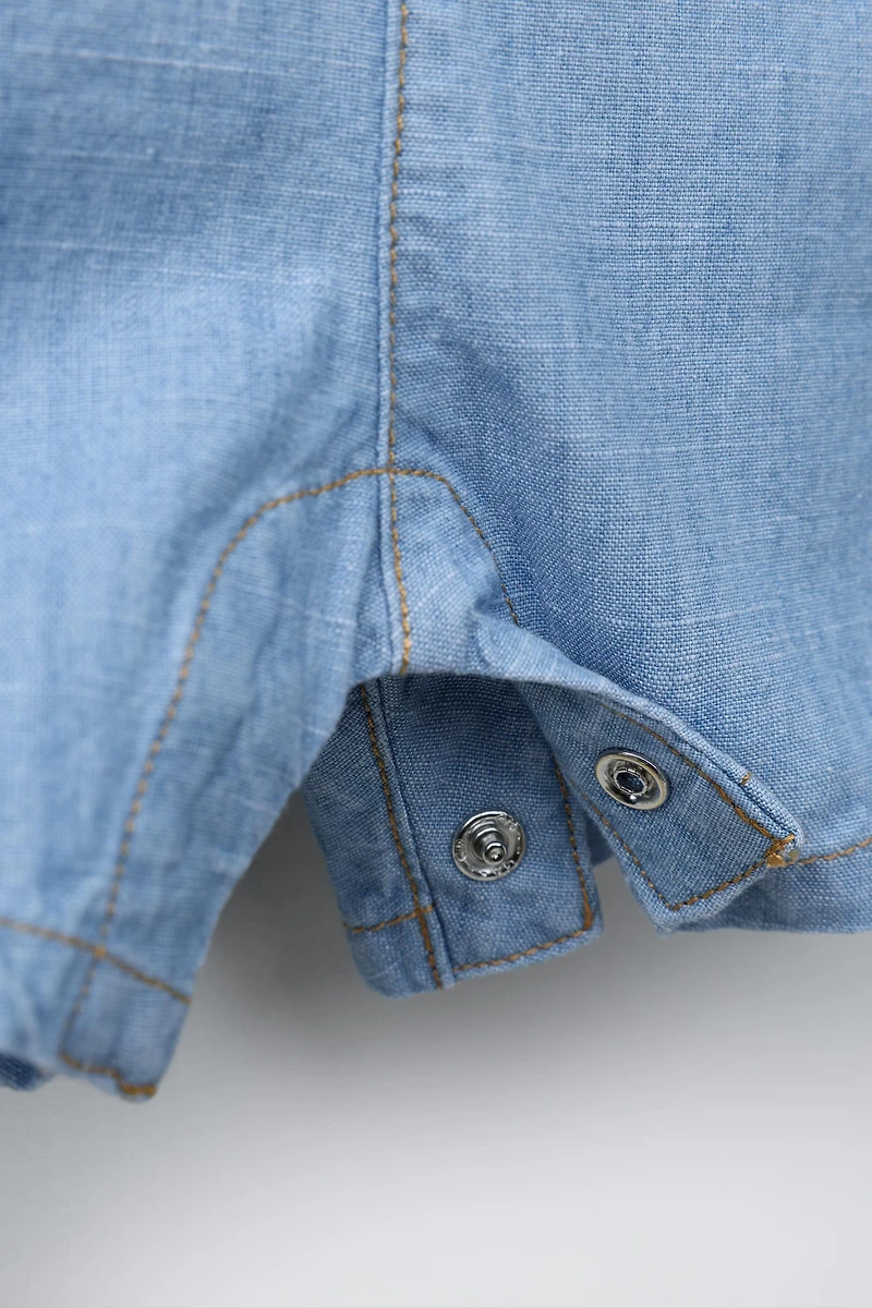 SALOPETTE COURTE EN DENIM