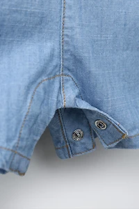 SALOPETTE COURTE EN DENIM