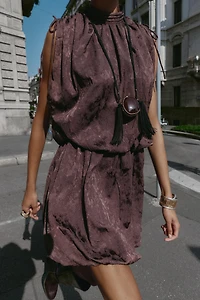 ROBE MINI VOLUME JACQUARD