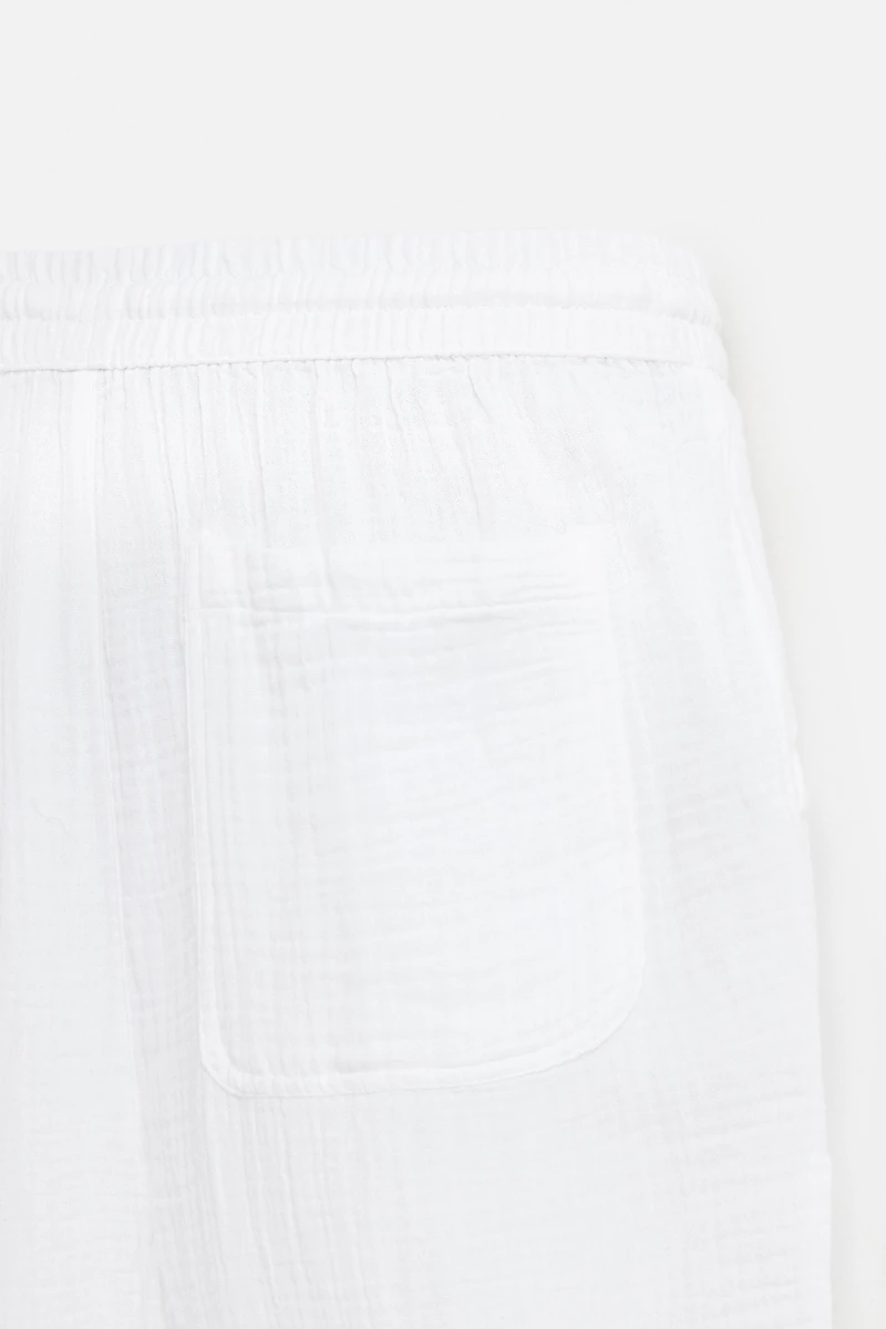 CRINKLED EFFECT PANTS