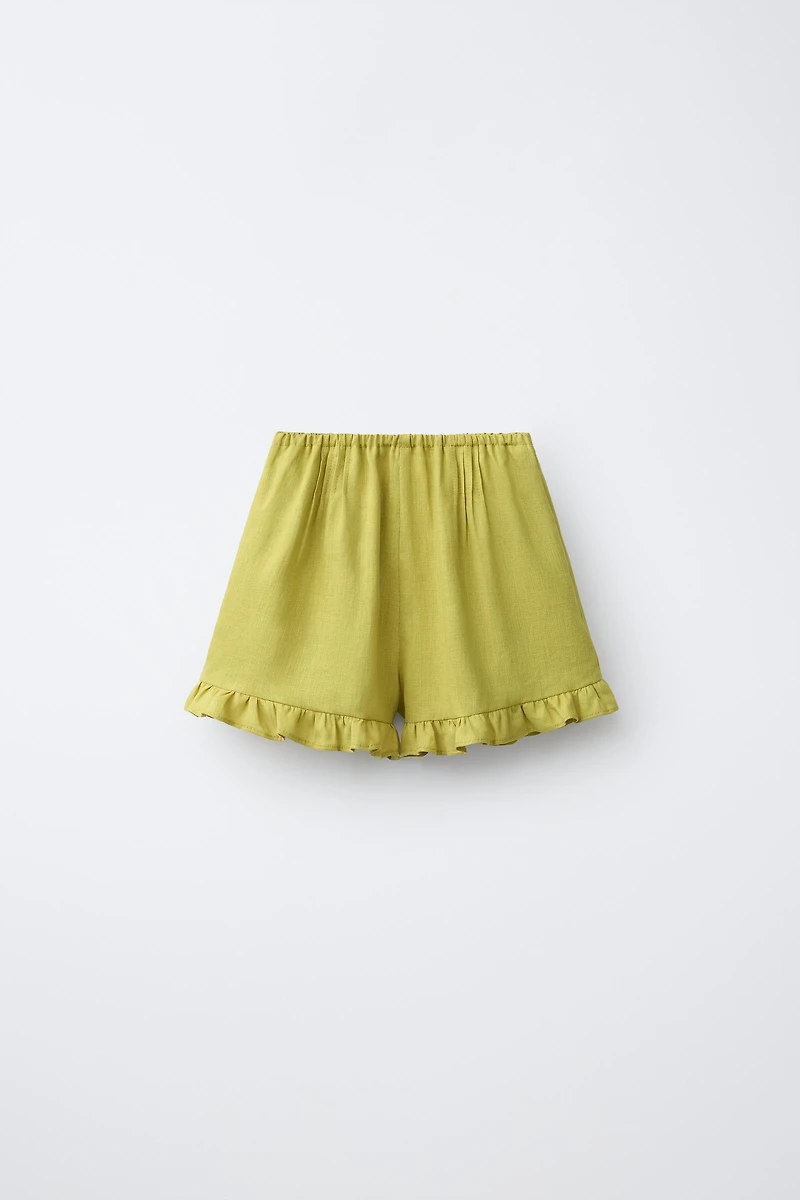 100% LINEN SHORTS