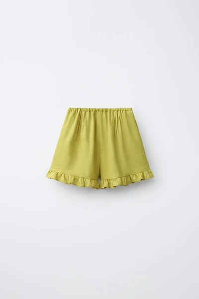 100% LINEN SHORTS