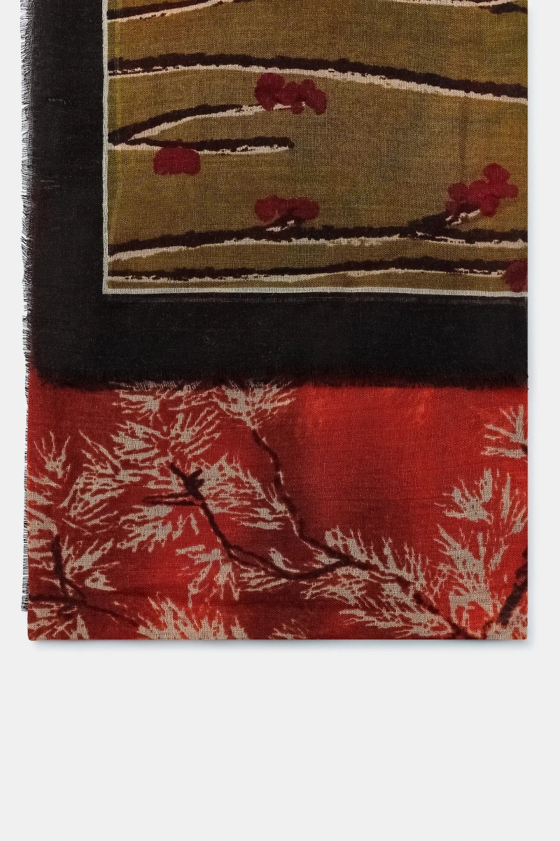 ORIENTAL PRINT SCARF
