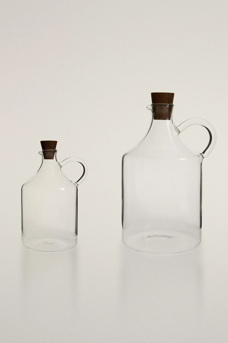 BOROSILICATE GLASS OIL AND VINEGAR CRUET