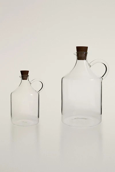 BOROSILICATE GLASS OIL AND VINEGAR CRUET