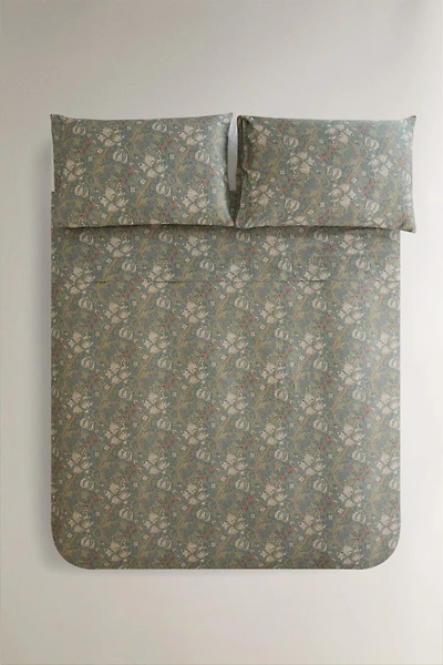 MORRIS & CO. COTTON SATEEN DUVET COVER