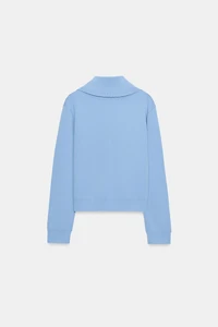 KNIT ZIP-UP CARDIGAN