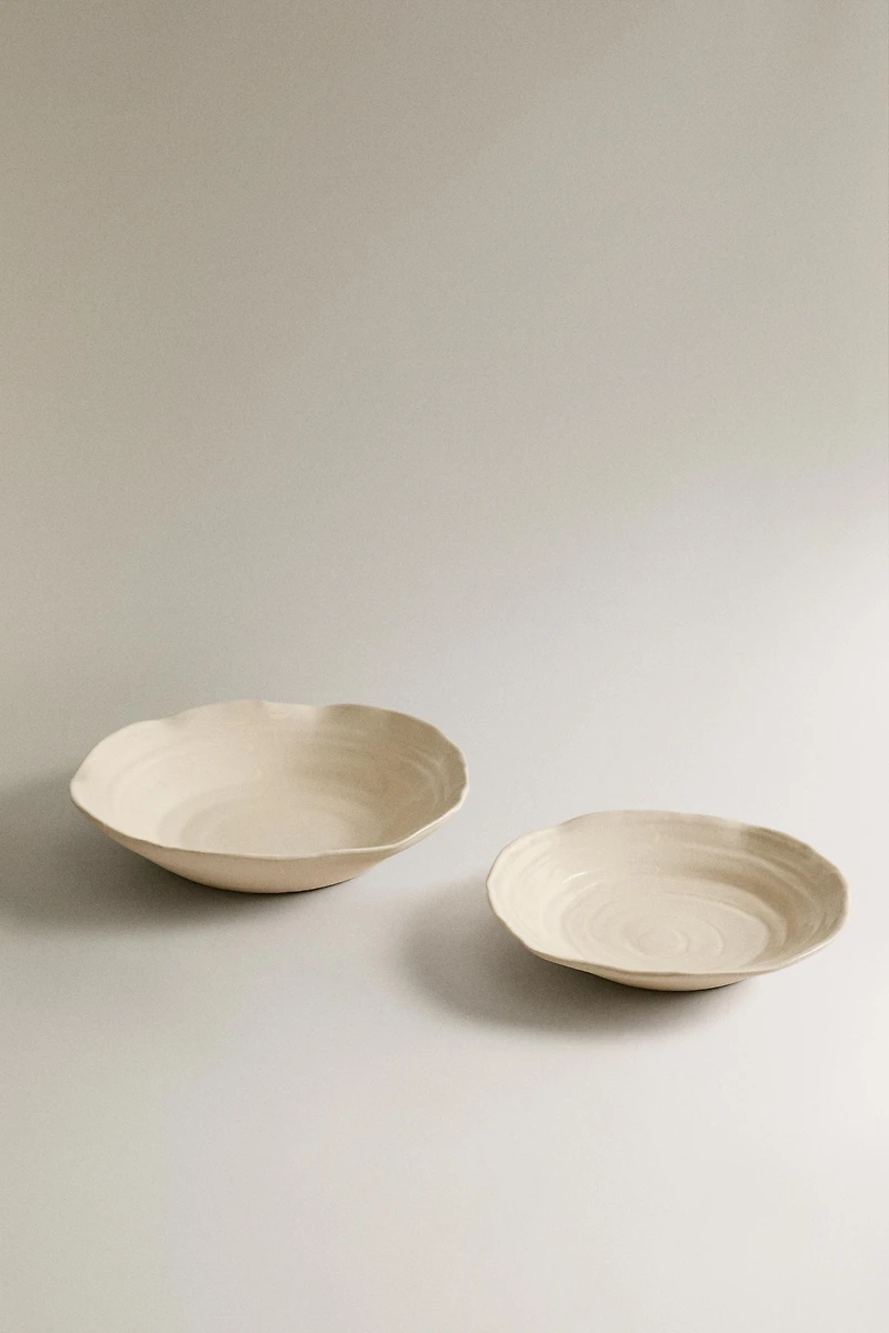 ENAMELED CERAMIC TRAY