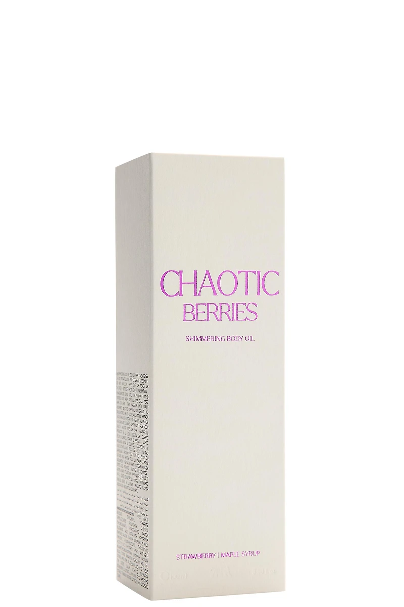 CHAOTIC BERRIES SHIMMERING BODY OIL 100 ML (3.4 FL. OZ).