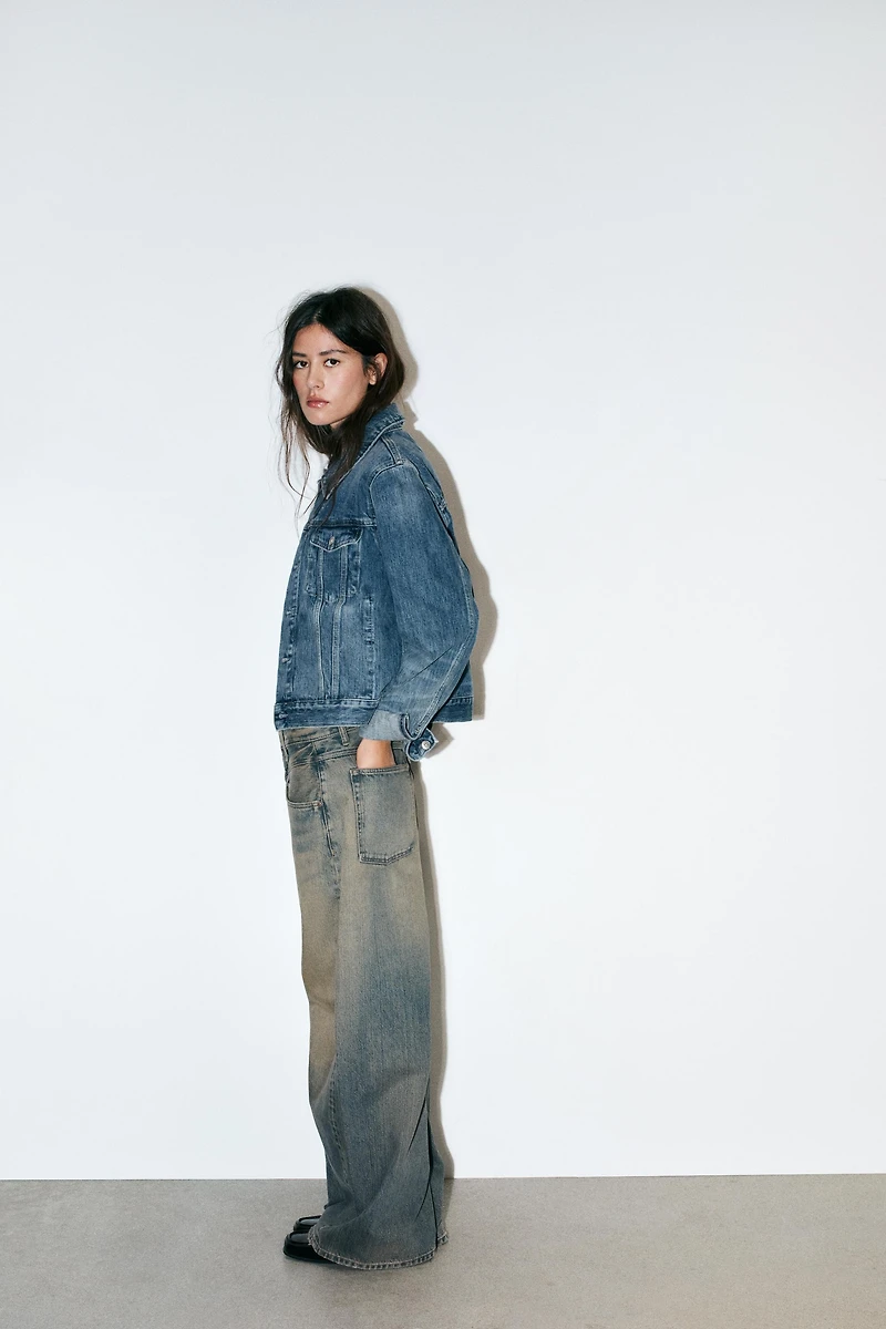 TRF LOW RISE BAGGY JEANS