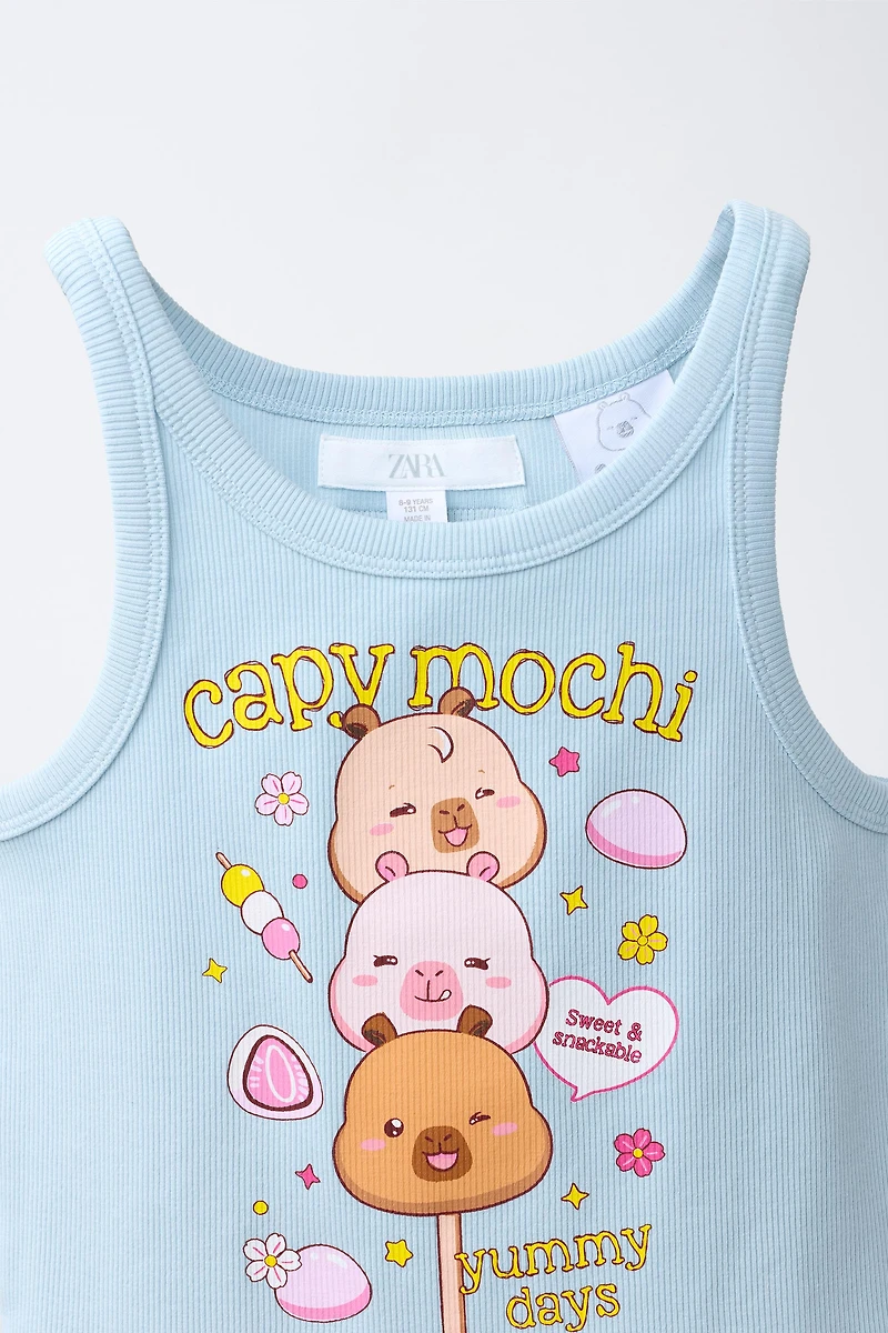 T-SHIRT CÔTELÉ CAPIBARA CAPYFUN ©