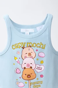 T-SHIRT CÔTELÉ CAPIBARA CAPYFUN ©