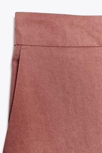 STRAIGHT LEG ELASTIC WAIST PANTS