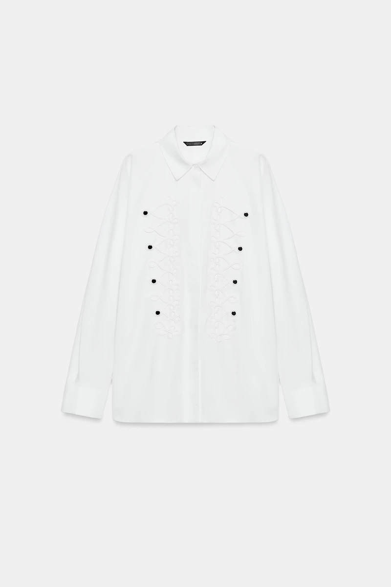 CHEMISE EN POPELINE À BRANDENBOURGS