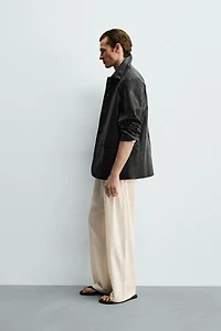 SURCHEMISE RELAXED FIT MATIÈRE SYNTHÉTIQUE