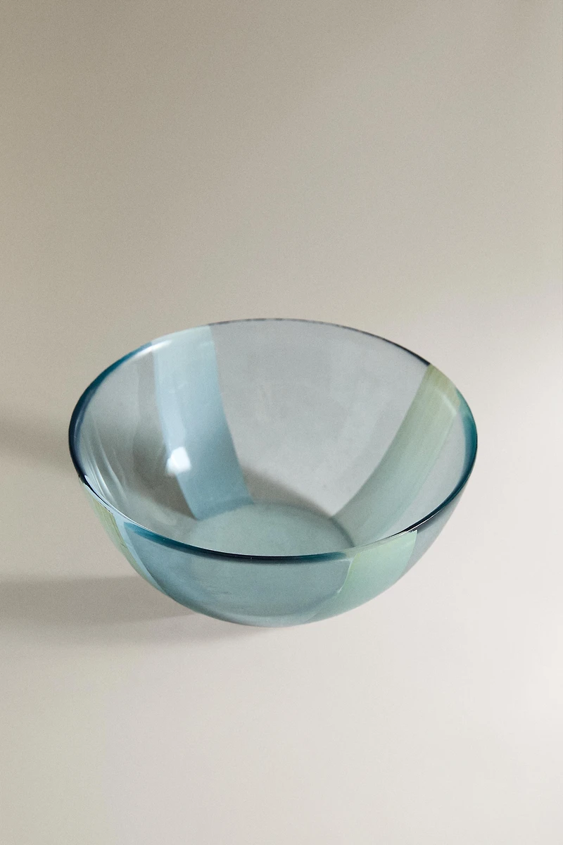 STRIPED GLASS BOWL