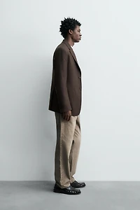 100% WOOL FLANNEL BLAZER