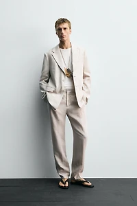 100% LINEN SUIT BLAZER