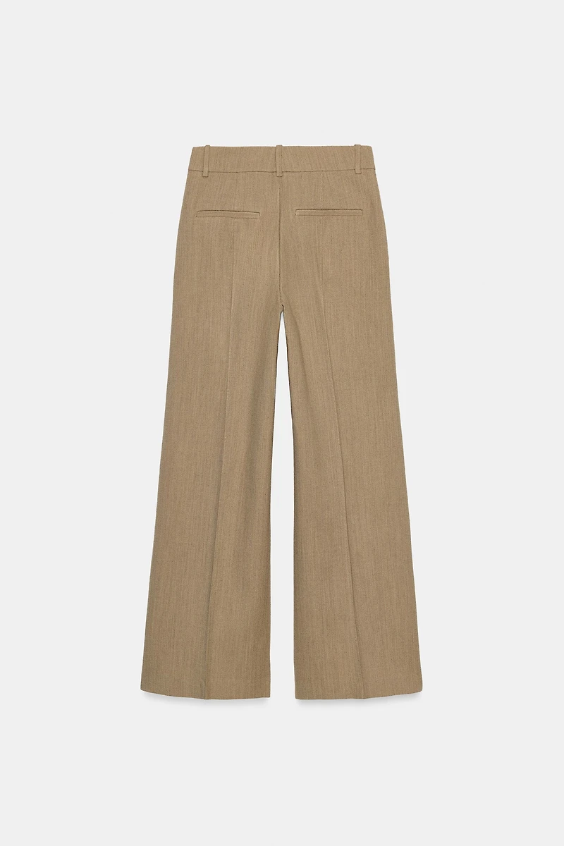 WOOL BLEND FRONT SEAM PANTS ZW COLLECTION