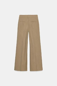 WOOL BLEND FRONT SEAM PANTS ZW COLLECTION