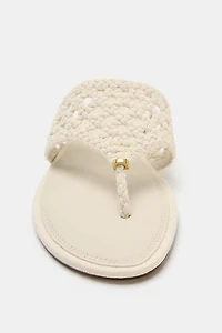 WOVEN FLAT SANDALS