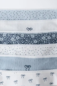 AGES 6-14 / SIX-PACK OF BOW UNDERWEAR