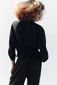 VESTE SAFARI MANCHES RETROUSSÉES