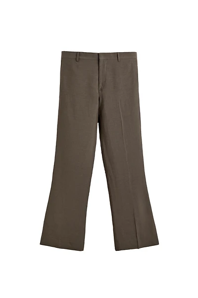 FLARE FIT VISCOSE - LINEN SUIT PANTS