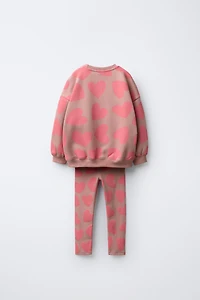 ENSEMBLE JOGGING SWEAT ET LEGGING IMPRIMÉ