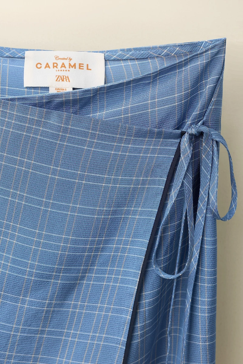 PLAID SKIRT CREATED BY CARAMEL LONDON X ZARA