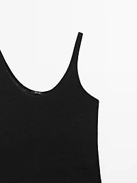 100% linen strappy top