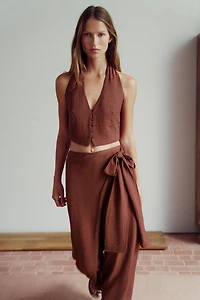 HALTER CROP TOP