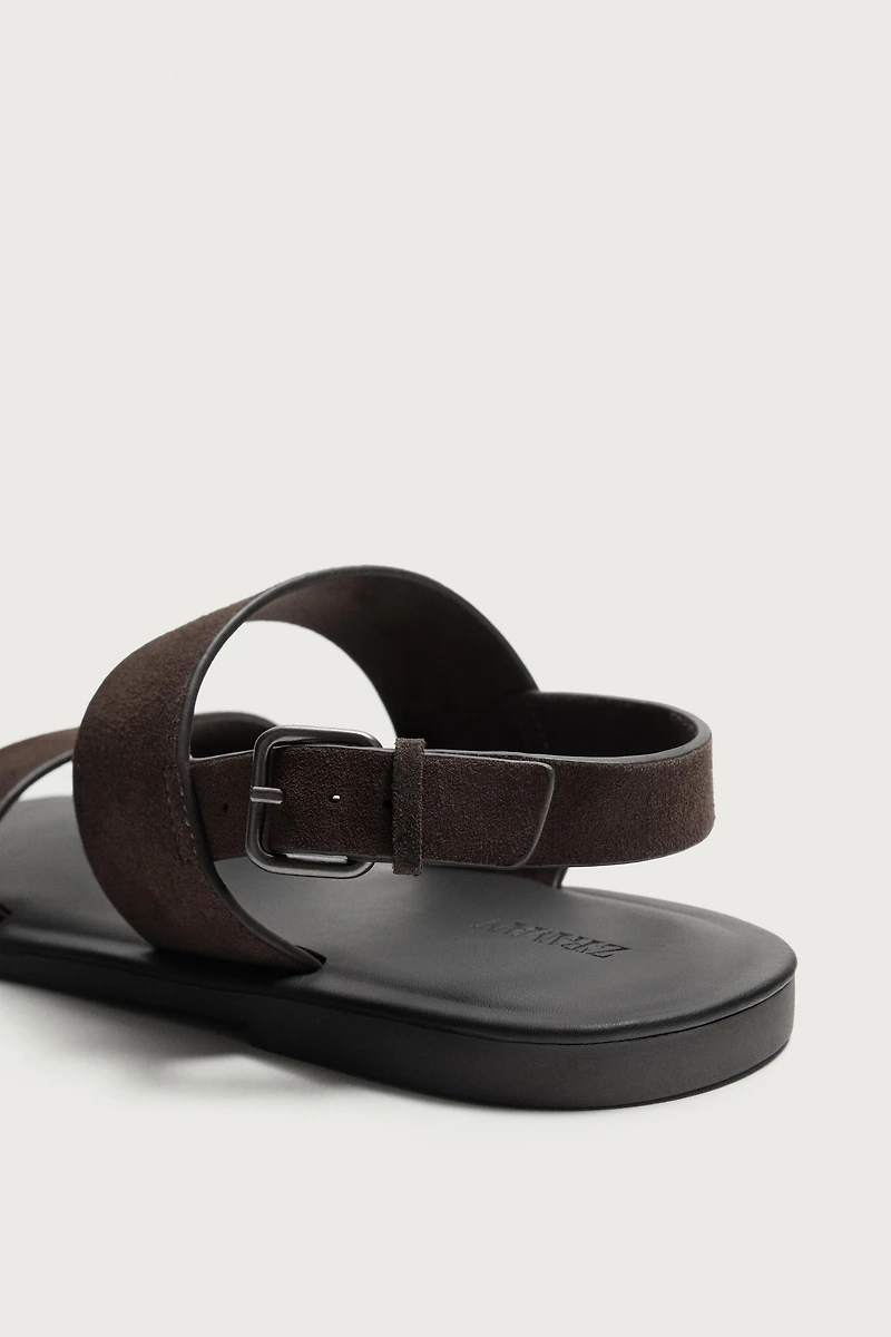 LEATHER STRAP SANDALS