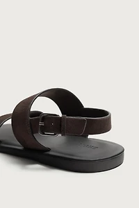 LEATHER STRAP SANDALS