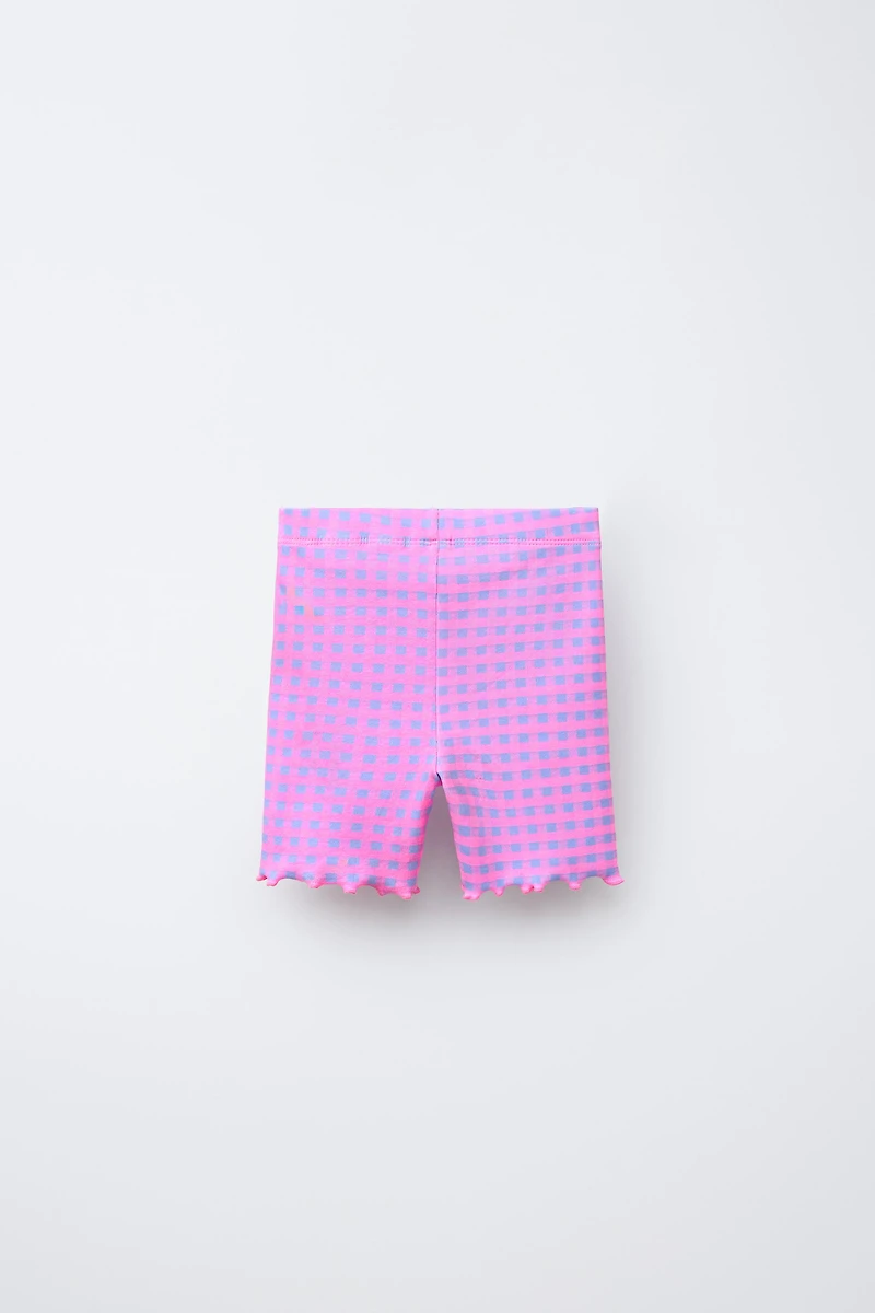 TWO-PACK PLAIN AND PRINTED CYCLING LEGGINGS