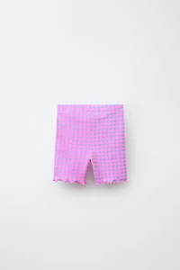 TWO-PACK PLAIN AND PRINTED CYCLING LEGGINGS