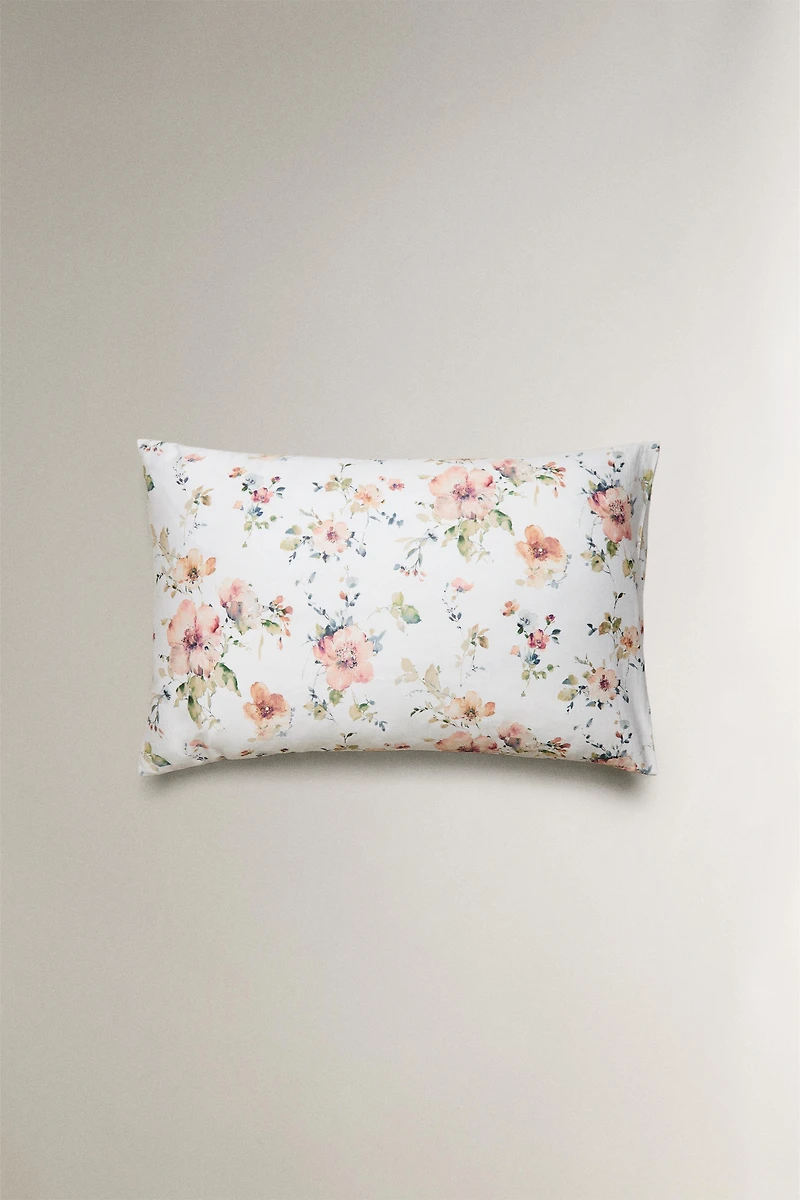 WILDFLOWER SATEEN PILLOWCASE (300 THREAD COUNT)