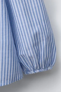 STRIPED DOUBLE COLLAR SHIRT
