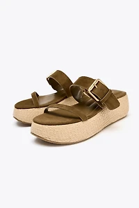 STRAPPY PLATFORM SANDALS