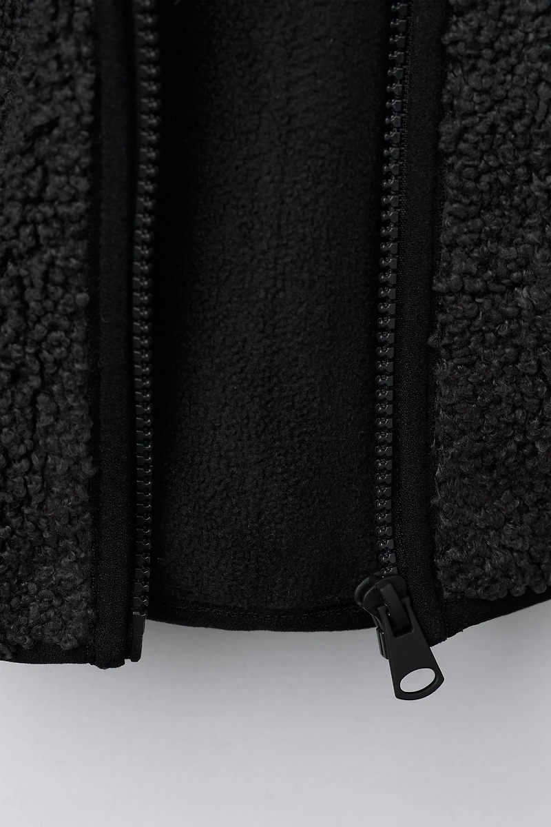 HOODED FLEECE JACKET