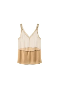100% SILK STRAP TOP