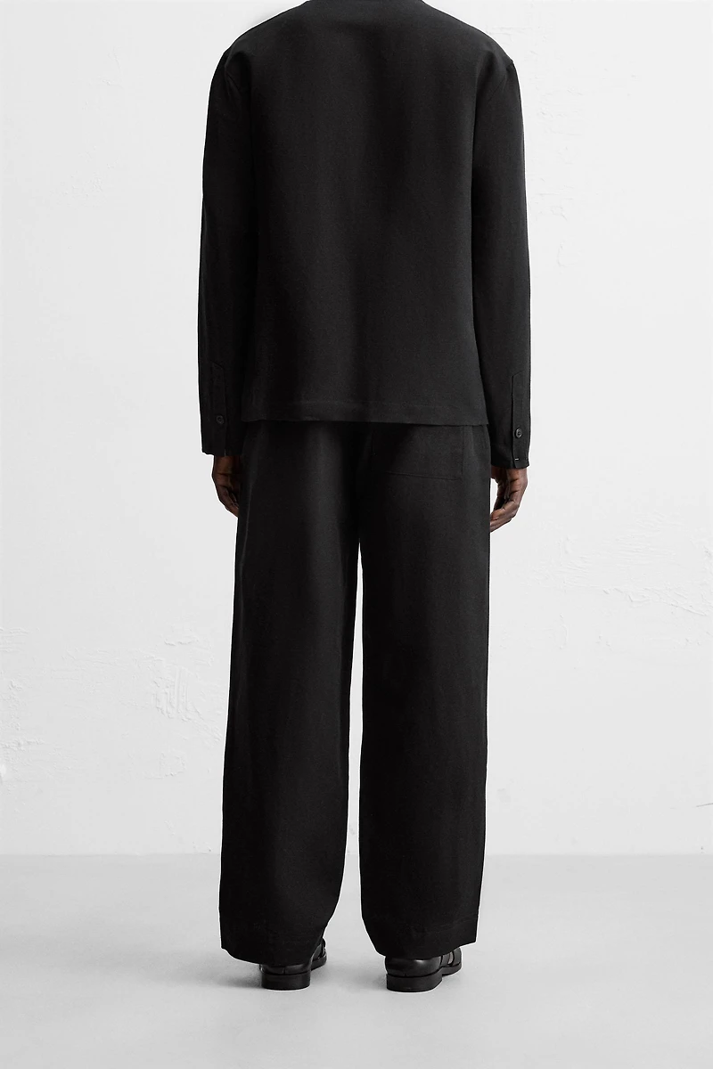 COTTON - LINEN SUIT PANTS