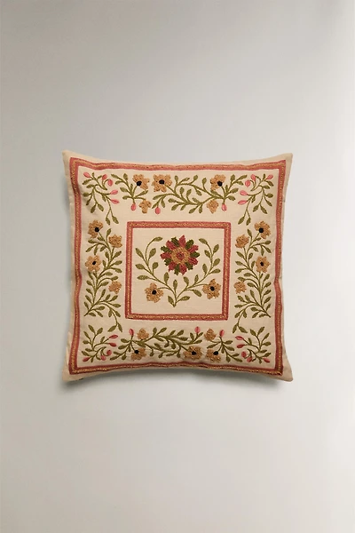 FLORAL TUFTING THROW PILLOW COVER