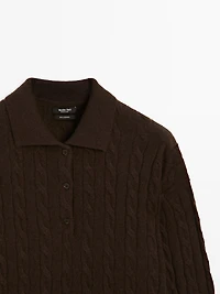 Pull col polo 100 % cachemire